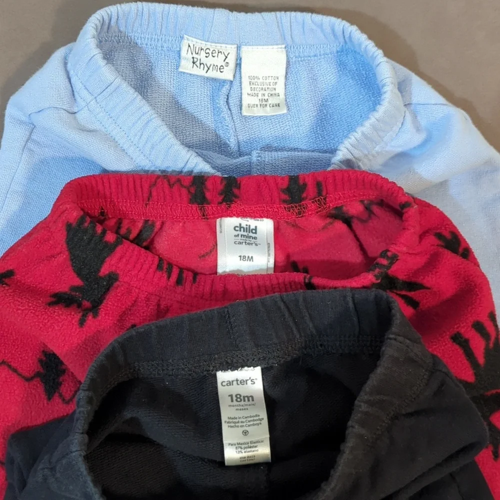 Carter’s Pants Infant Boys 18 months Bottoms lot of 5